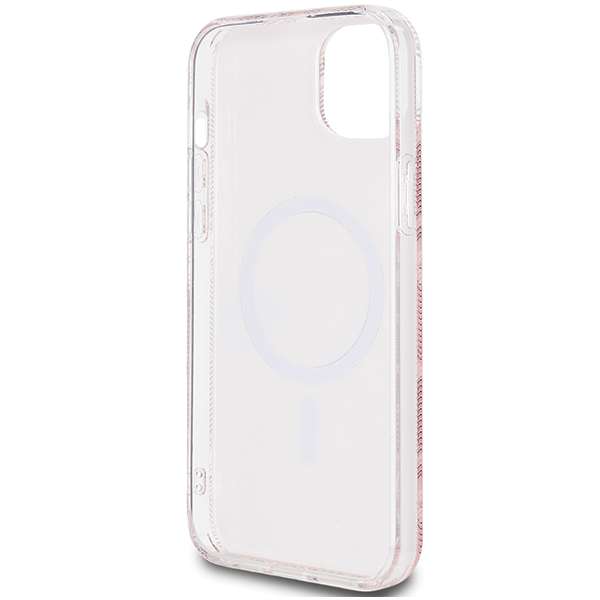 Guess Coque IML GCube MagSafe pour iPhone 15 Plus Rose - vue 3