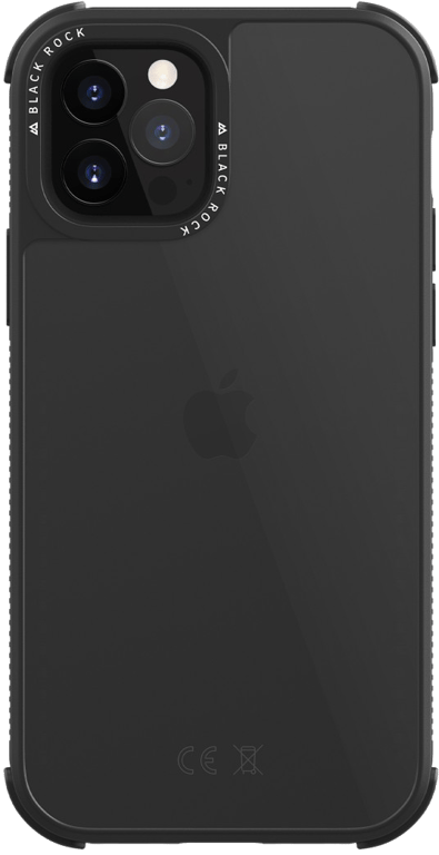 Coque de protection Robust Transparent pour iPhone 12/12 Pro, noir