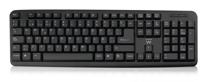 Ewent EW3109 teclado Universal USB QWERTY Español Negro