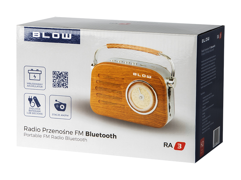 Blow 77-532# Radio portable Analogique Bois Marron - vue 2