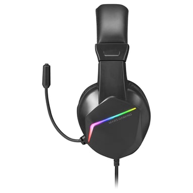 Mars Gaming MH122 écouteur/casque Avec fil Arceau Jouer USB Type-A Noir
