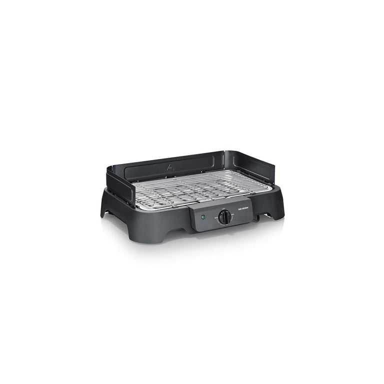 Grill de table électrique Severin PG 8593 2000 W thermostat réglable surface inox Noir - Neuf