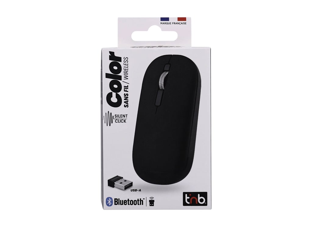 TnB MWCOLORBK3 Bluetooth USB 2 Boutons Ultrafine Ambidextre