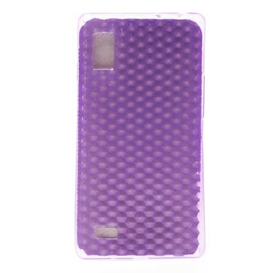 Coque silicone unie compatible Givré Violet LG Optimus L9