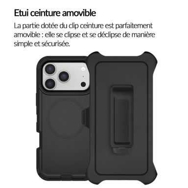 Cover Rigida Nera Ultra-rinforzata in Policarbonato *test di caduta 4 Metri* per iPhone 17 Pro Max