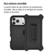 Cover Rigida Nera Ultra-rinforzata in Policarbonato *test di caduta 4 Metri* per iPhone 17 Pro Max