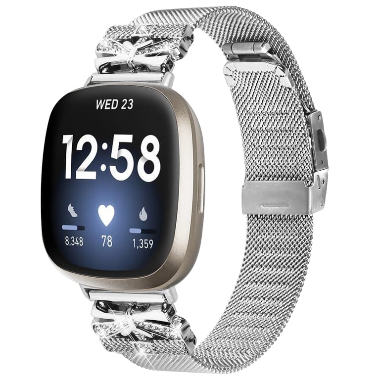 Bracelet de montre en acier inoxydable pour Fitbit Versa34Sense 2 Neuf