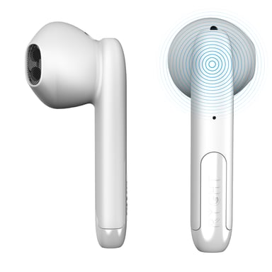 Ryght NEMESIS+ Auricular inalámbrico para llamadas/música Soporte de carga Bluetooth Blanco