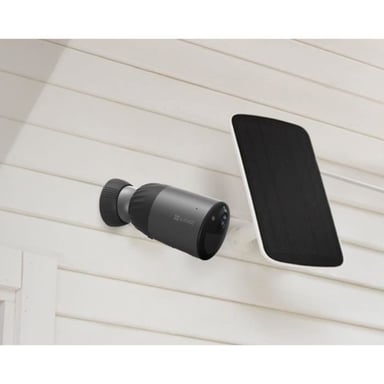 EZVIZ Camera Wifi Extérieure BC1C 2K PLUS sur Batterie 10 400mAH IP66 4MP Vision nocture couleur, protection sirene et flash, eMMC 32Go  + Panneau solaire