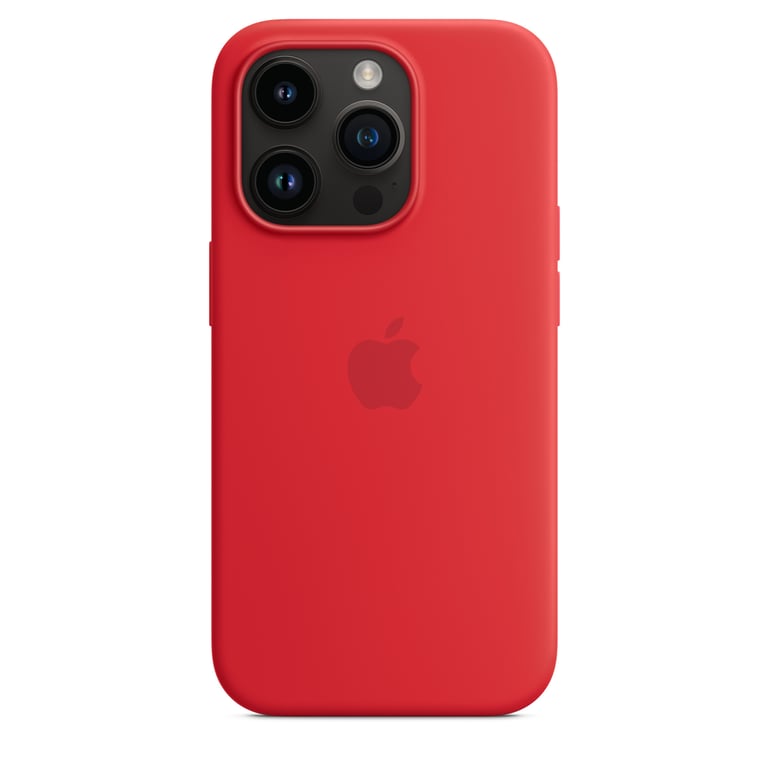Coque en silicone avec MagSafe pour iPhone 14 Pro (PRODUCT)RED