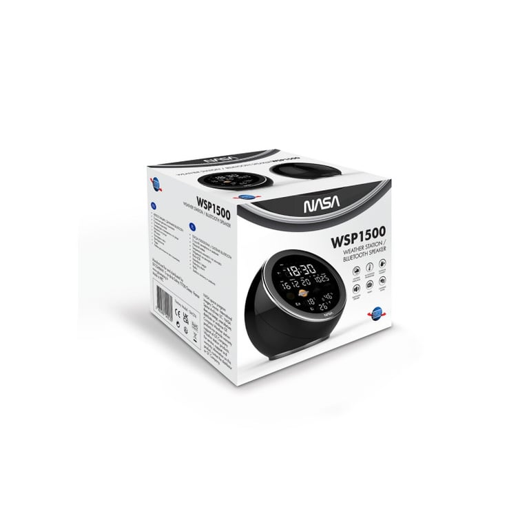 Station météo et enceinte Bluetooth Nasa WSP1500 avec radio réveil - vue 6