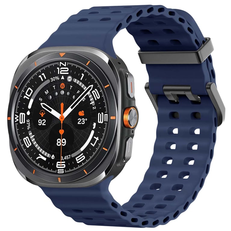 imoshion Bracelet Ocean en silicone pour Samsung Galaxy Watch Ultra (2024/2025) - Midnight Blue - Neuf