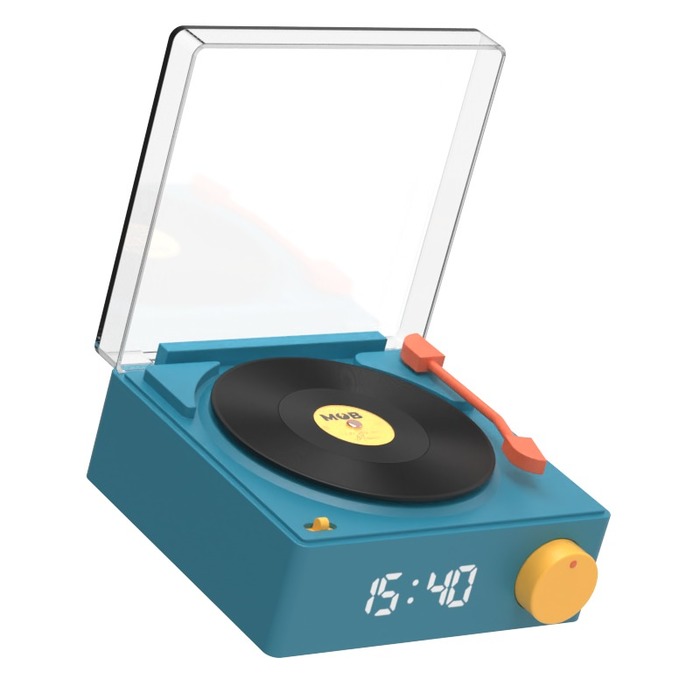 MOB Enceinte Bluetooth Retro Look Vinyle Réveil Smart - vue 5
