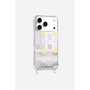 Custodia iPhone 17 Pro La Coque Française Specchio Margherite Pastello con Anello, Garanzia 2 Anni