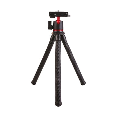 WE trípode flexible con tel sup rótula universal de zapata fría desmontable 360° y rosca 1/4 cmpt para tel, cámara, gopro