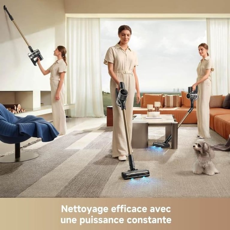 Mova S5 Sense Aspirateur Balai sans Fil Brosse multisurface OptiInsight avec Design Anti nœuds Réglage Intelligent - vue 2