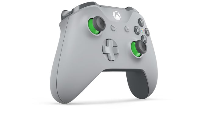 Microsoft WL3-00061 accessoire de jeux vidéo Vert, Gris RF Manette de jeu Analogique Xbox One S
