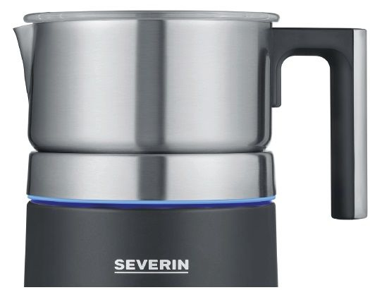 Severin Spuma 700 Plus Mousseur/Chauffe-lait automatique Noir, Acier inoxydable - Neuf