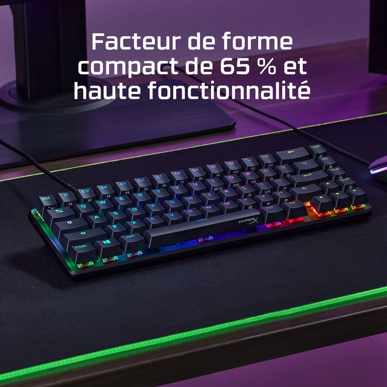 HyperX Alloy Origins 65 Clavier rétroéclairé USB C QWERTY US commutateur : HyperX pour Xbox One Xbox One Xbox One All Digital Edition Xbox One X Xbox Series ... - vue 3