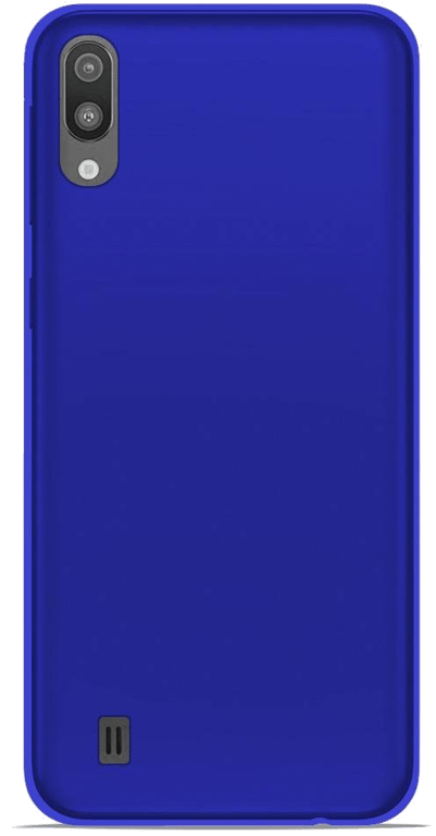 Coque silicone unie compatible Givré Bleu Samsung Galaxy M10