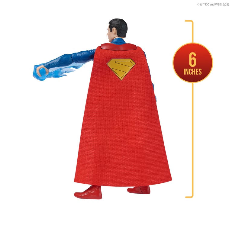 DC Comics - Figurine Superman 15 Cm - Figurine Articulée Issue Du Film - Super Héros Et Super Vilain - Jouet À Collectionner - Cadeau Enfant - Jouet Enfant 4 Ans Et + - Neuf