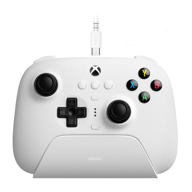 8Bitdo Ultimate 3-mode Blanc Bluetooth/USB Manette de jeu Analogique/Numérique Android, Xbox, iOS