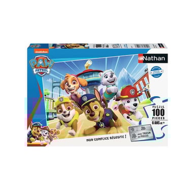 Puzzle Nathan 100 pièces Pat'Patrouille pour enfants - Amusement éducatif