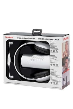 Pack de audio Bluetooth Trio 3 en 1: auriculares + cascos + altavoz