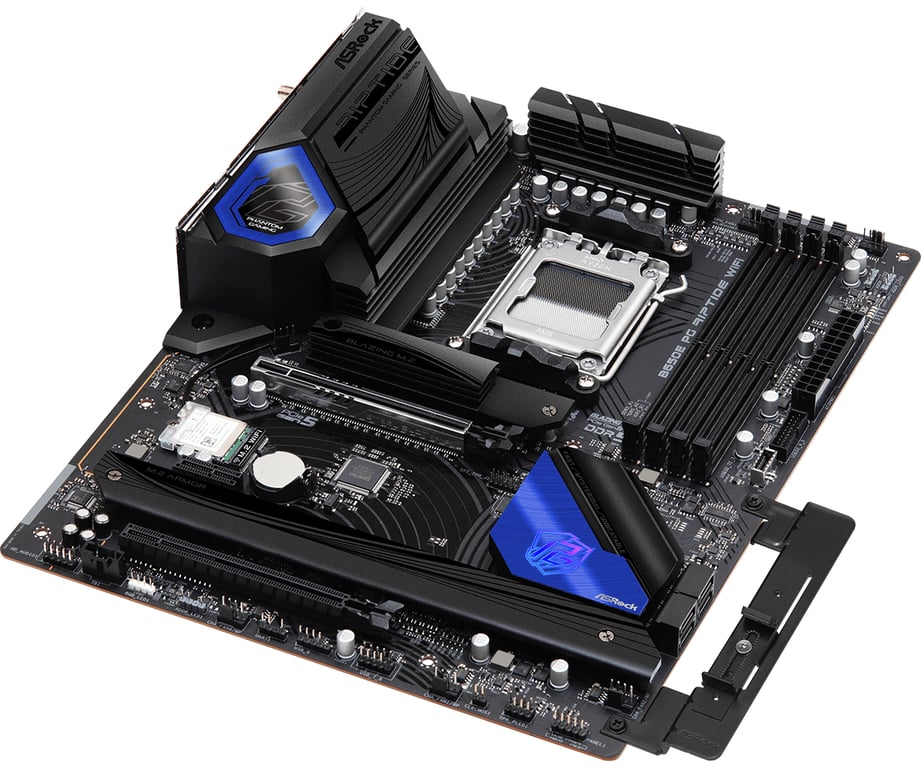 Asrock B650E PG Riptide WiFi AMD B650 Emplacement AM5 ATX Neuf - vue 2
