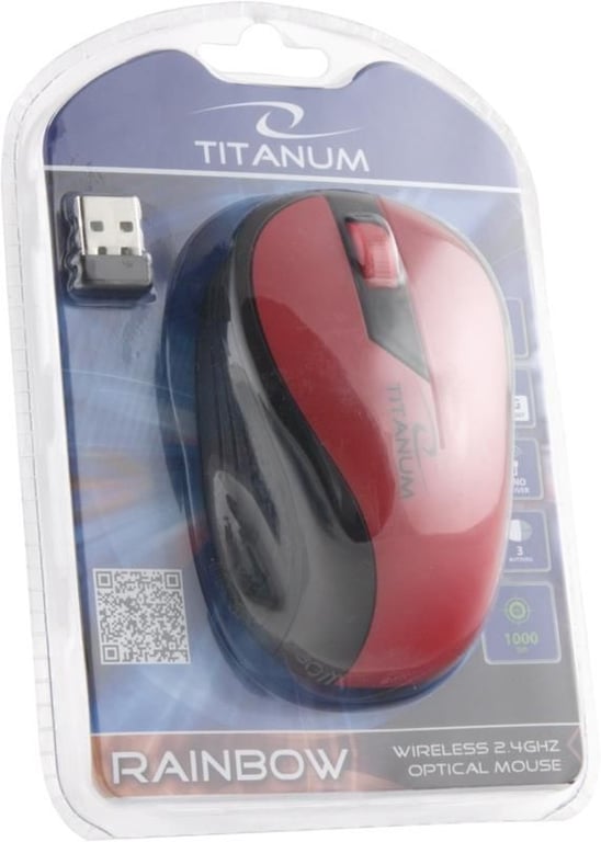 Esperanza Titanum Wireless Bureau Droitier RF sans fil Optique 1000 DPI Neuf - vue 2