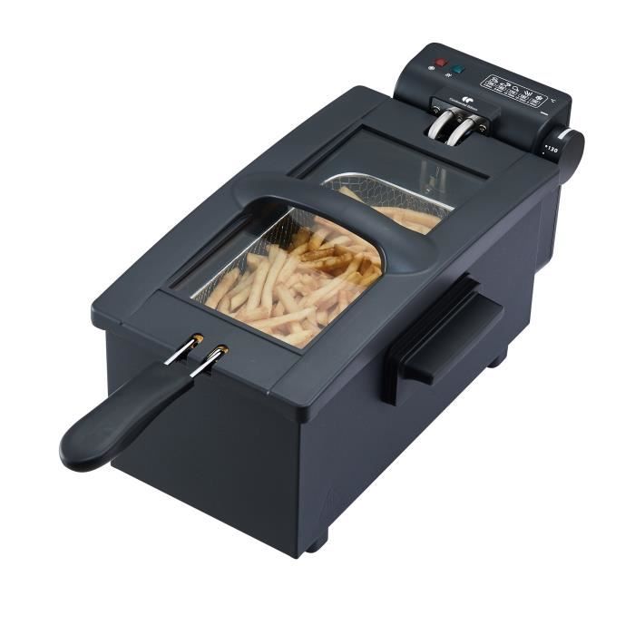 Friteuse CONTINENTAL EDISON CEFR3BLK – 3 L, 2000 W, Thermostat Réglable - vue 3
