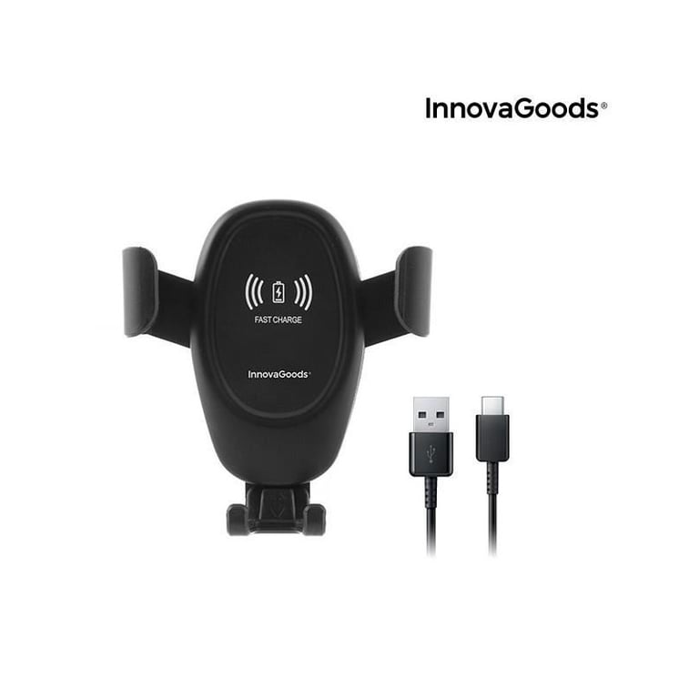 Support pour téléphone portable avec chargeur de voiture sans fil Wolder InnovaGoods Neuf - vue 4