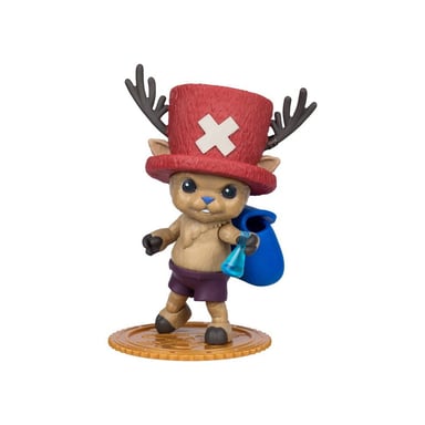 Figurine articulée Moose Toys Chopper One Piece Netflix 15 cm avec accessoires, faces interchangeables et socle rouge