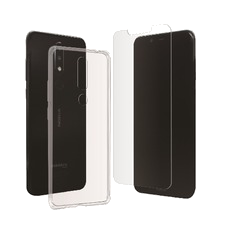 Pack Coque Souple Transparente + Verre Trempe Nokia 5.1+