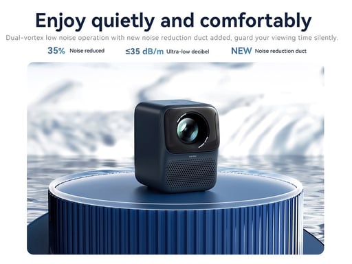 WANBO T2 MAX NEW BLUE proyector de película 450 lúmenes ANSI 1920 x 1080 Pixeles Azul