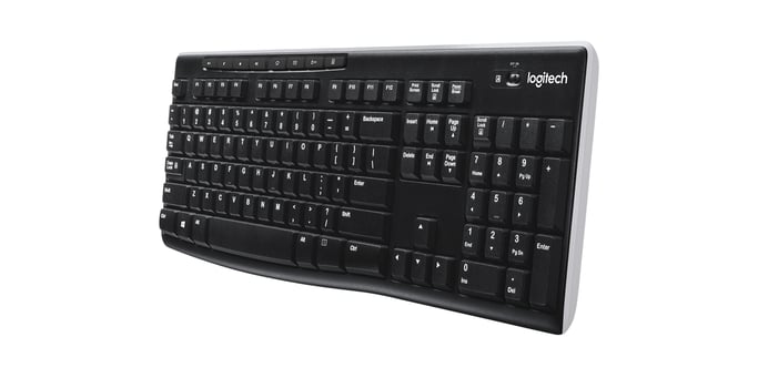 LOGITECH - Teclado inalámbrico K270 - Azerty - PC / Mac - Negro