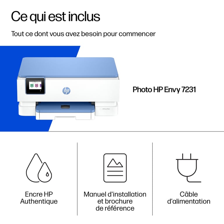 Imprimante tout en un HP Envy Photo 7231 jet dencre couleur - vue 5