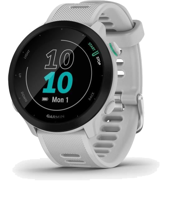 GARMIN Forerunner 55 - Montre connectée GPS - Blanc
