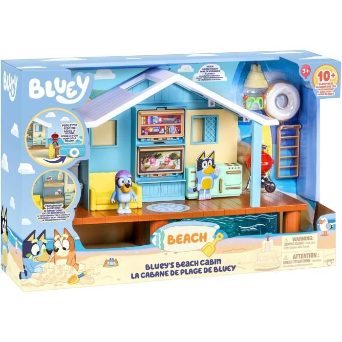 Cabane de Plage de Bluey BLUEY Set de jeu avec figurine exclusive et plus de 10 accessoires - vue 5