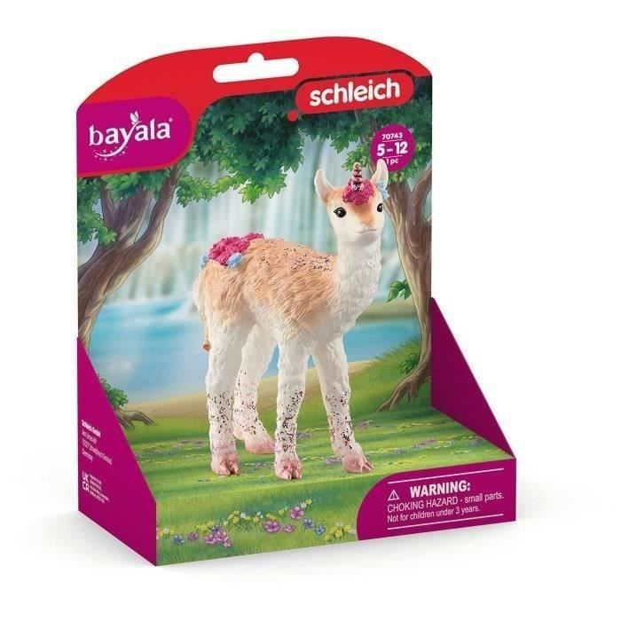 Schleich Figurine de Licorne Lama - Figurine Amusante et Durable aux Détails Brillants avec une Corne Brillante en Spirale - Pour Garçons