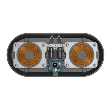 Cargador inalámbrico QI-FC10 DUO'', negro