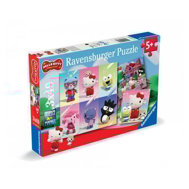 Juego de puzzles Hello Kitty - 3 puzzles de 49 piezas para niños