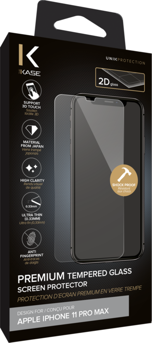 Protection d'écran premium en verre trempé pour Apple iPhone 11