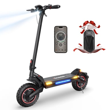 Trottinette électrique iScooter iX7 Pro 10'', 2*1000W 48V17.5Ah Contrôle par application, double suspension