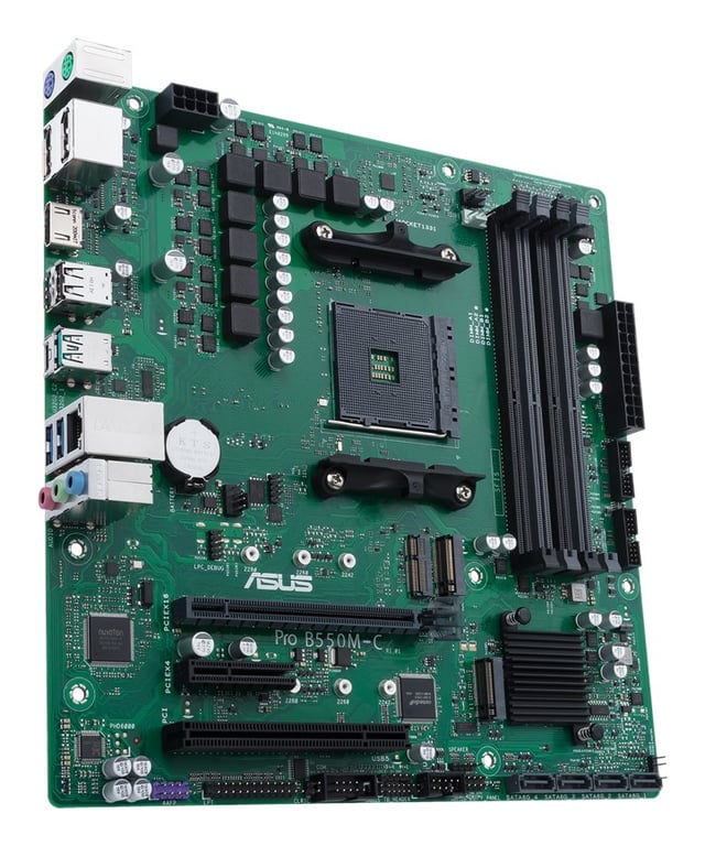 ASUS PRO B550M CCSM AMD B550 Emplacement AM4 micro ATX Neuf - vue 3