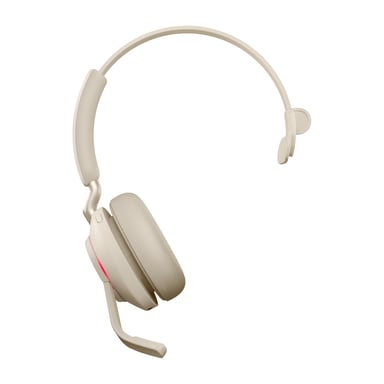 Jabra Evolve2 65, UC Mono Casque Sans fil Arceau Bureau/Centre d'appels USB Type-C Bluetooth Beige