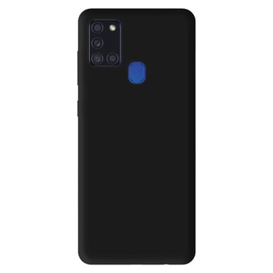 Coque silicone unie Mat Noir compatible Samsung Galaxy A21S