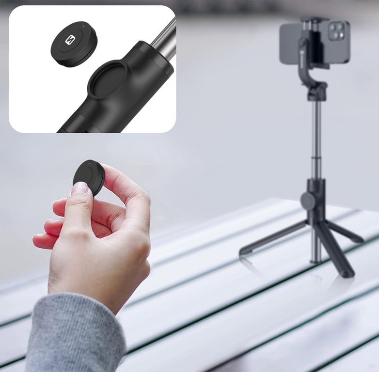 Perche à Selfie Bluetooth 2en1 Trépied Extensible Tête Rotative Swissten Neuf - vue 2