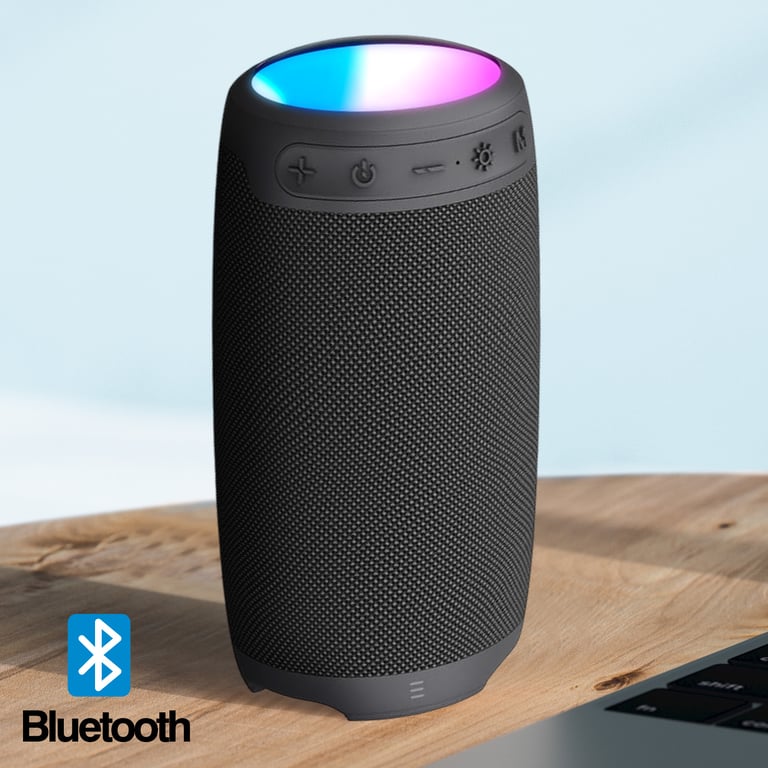 Enceinte Bluetooth Portable Autonomie 10h et LED Neuf - vue 4