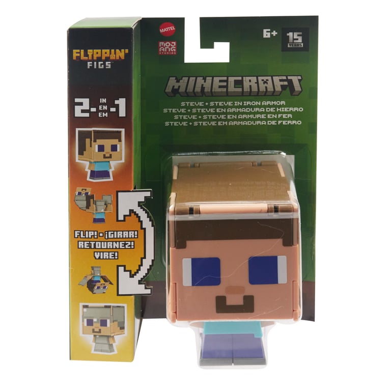 Minecraft Assortiment Flippin' Figs 2 En 1 Figurines Et +